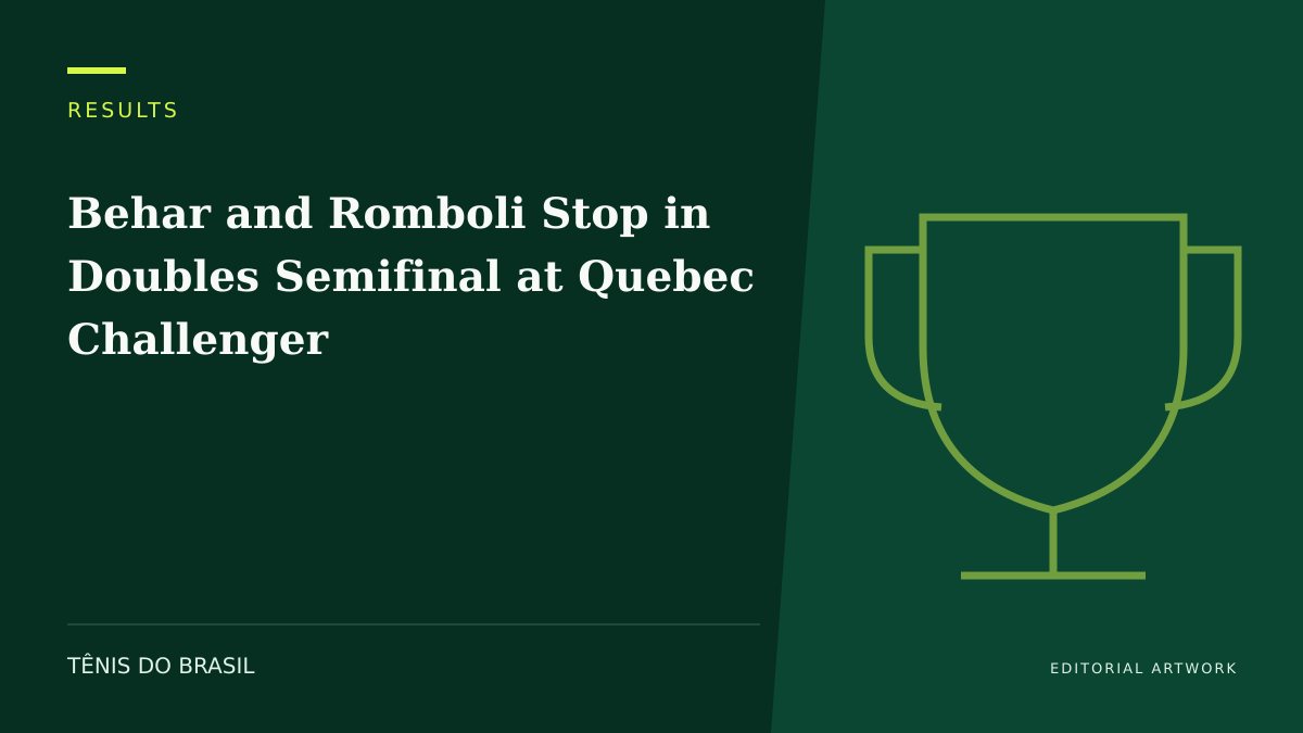 EDITORIAL ARTWORK — Behar and Romboli Stop in Doubles Semifinal at Quebec Challenger