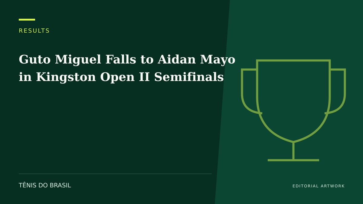 EDITORIAL ARTWORK — Guto Miguel Falls to Aidan Mayo in Kingston Open II Semifinals