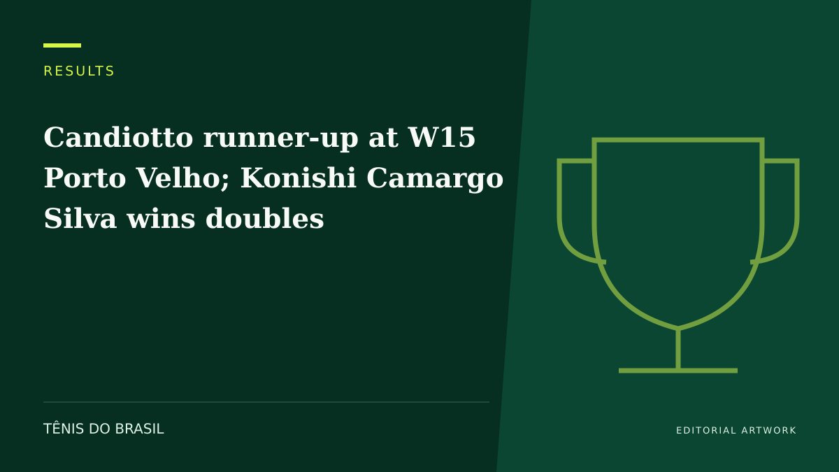 EDITORIAL ARTWORK — Candiotto runner-up at W15 Porto Velho; Konishi Camargo Silva wins doubles