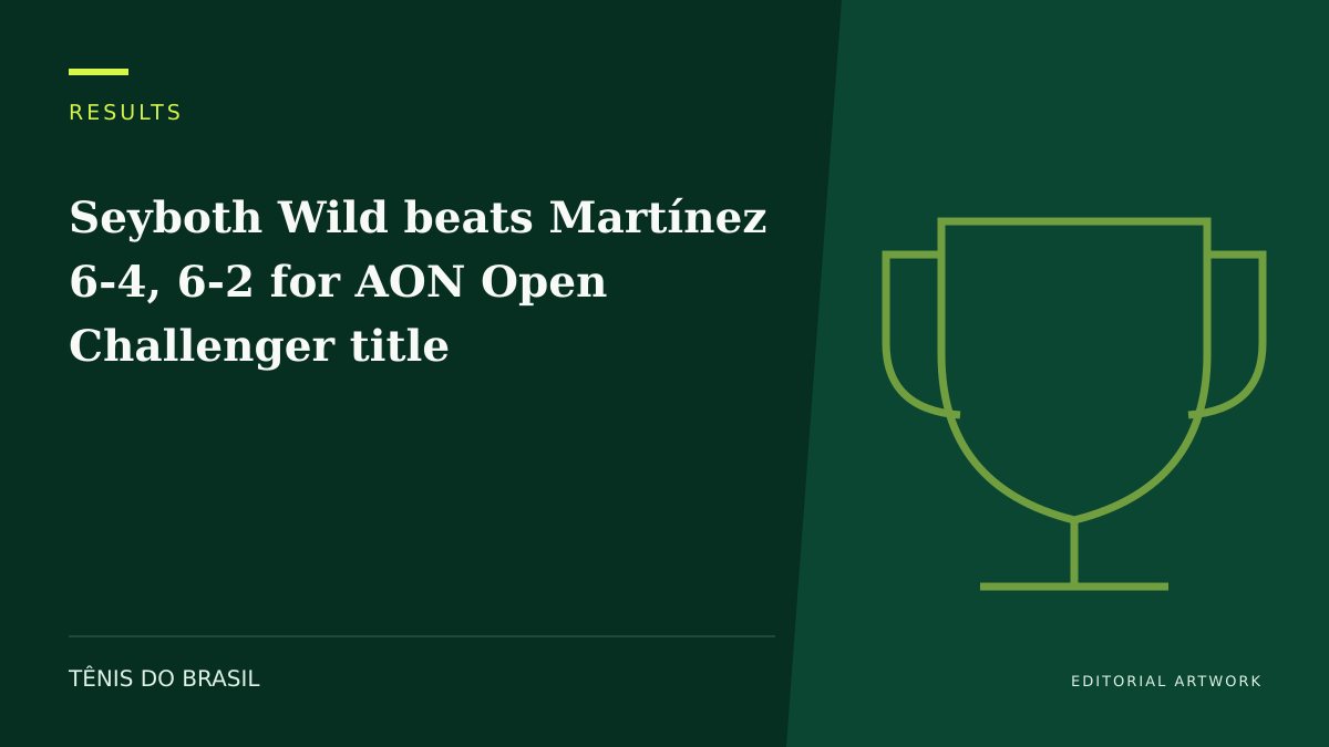 EDITORIAL ARTWORK — Seyboth Wild beats Martínez 6-4, 6-2 for AON Open Challenger title