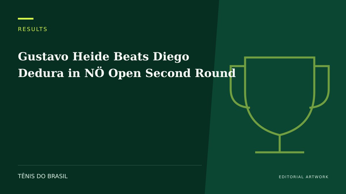 EDITORIAL ARTWORK — Gustavo Heide Beats Diego Dedura in NÖ Open Second Round