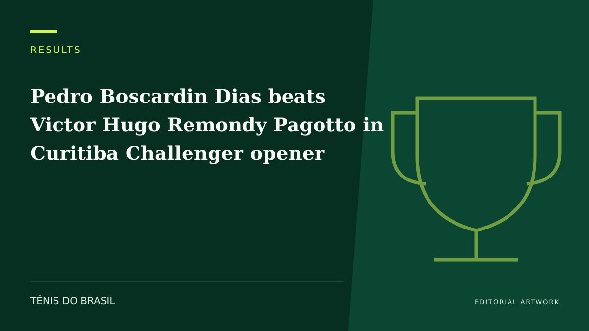 EDITORIAL ARTWORK — Pedro Boscardin Dias beats Victor Hugo Remondy Pagotto in Curitiba Challenger opener