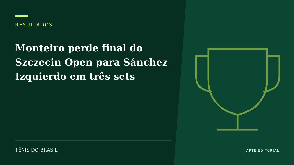 ARTE EDITORIAL — Monteiro perde final do Szczecin Open para Sánchez Izquierdo em três sets